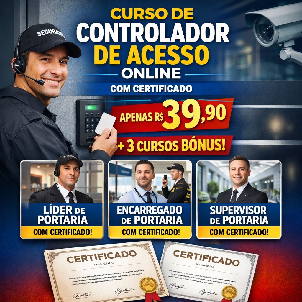 Curso De Controlador De Acesso Em NOVO HAMBURGO - Escola Ninja Cursos
